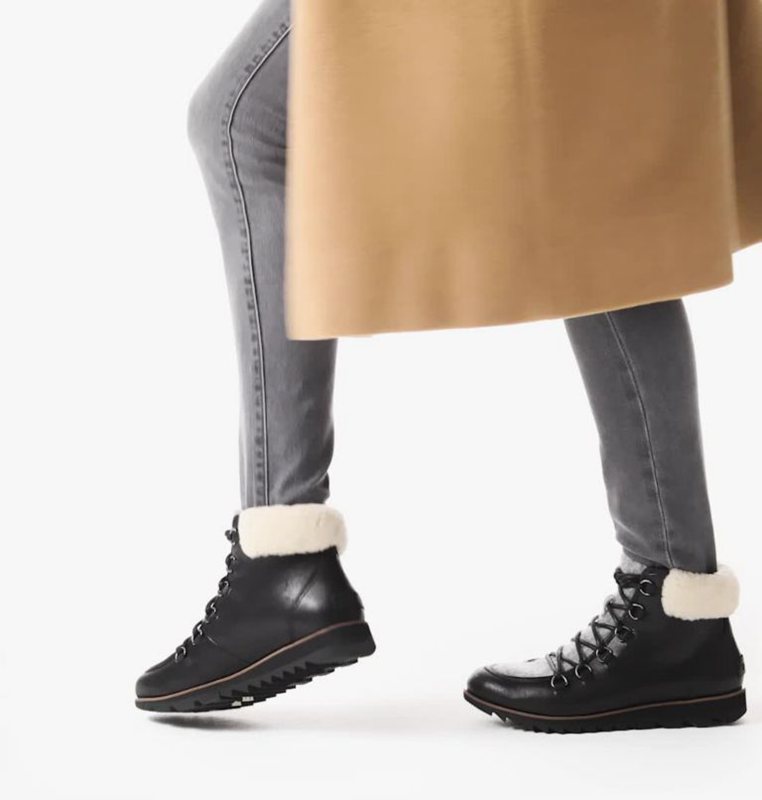 Sorel Dam Stövlar Svarta - Harlow™ Lace Cozy Låga - SCA-435781